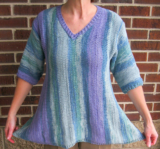 Ravelry Sideways Summer Swing Top pattern by Kelly Mac