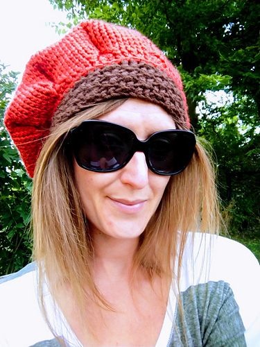 Slouchy Pumpkin Beret - Ellen Aria