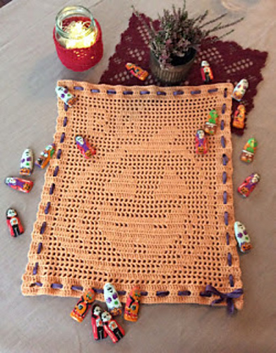 Halloween Pumpkin Table Runner photo 1