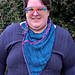 Cabled Helix Shawlette pattern 
