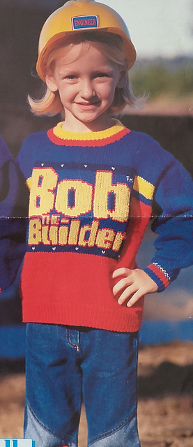 bob the builder jumper knitting pattern