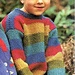 Stripy Moss Stitch Sweater pattern 