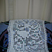 Filet Crochet Owl Window Curtain Wall Hanging Doily photo 3