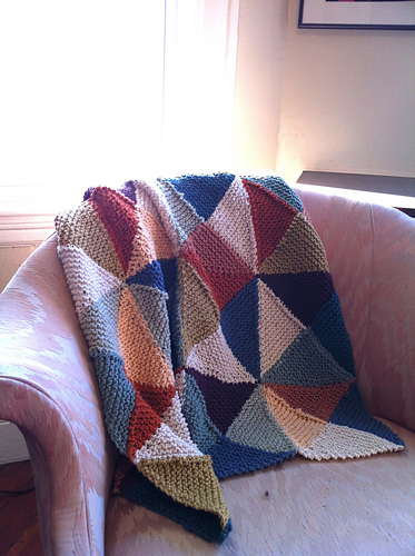 Broken Dishes Entrelac Baby Blanket photo 1