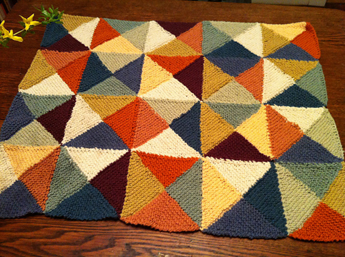 Broken Dishes Entrelac Baby Blanket photo 2