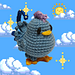 Stardew Valley blue chicken pattern