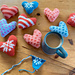 Cosy Christmas Hearts Decorations pattern 