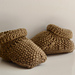 Moss Stitch Baby Boots pattern 