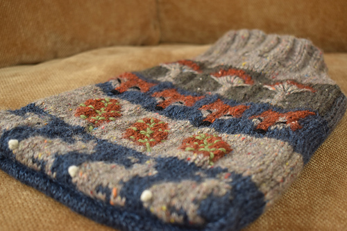 Woodland Walk Hot Water Bottle - Ginny Sturdy