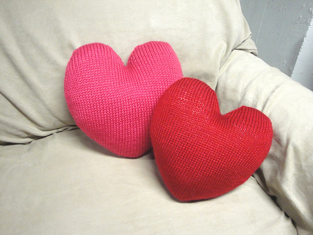 small heart pillow