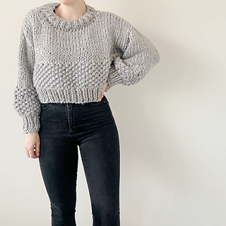 chunky cropped jumper