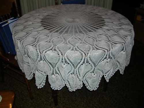Round Pinapple Tablecloth #7592 - Glacier98