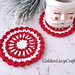 Candy Cane Christmas Coaster pattern 