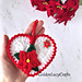 Poinsettia Heart Ornament pattern