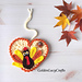 Turkey Heart Ornament pattern 