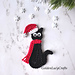 Santa Cat Applique pattern