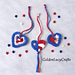 Patriotic Heart Ornaments (3 Designs) pattern