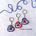 Patriotic Heart Keychain pattern 