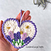 Lavender Heart Ornament pattern 