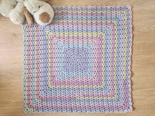 Iris Granny Square Blanket photo 4