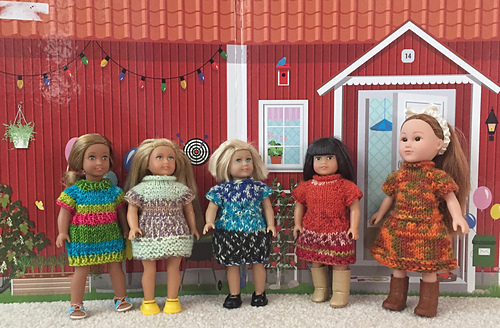 Mini Doll Sock Yarn Dress photo 9