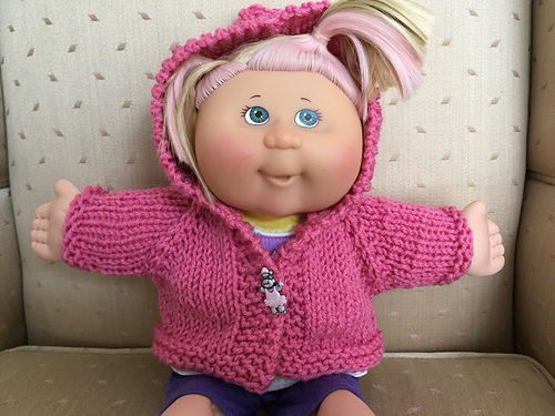 Hooded Sweater for a Cabbage Patch Doll photo 1