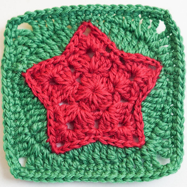 Christmas Star Granny Square