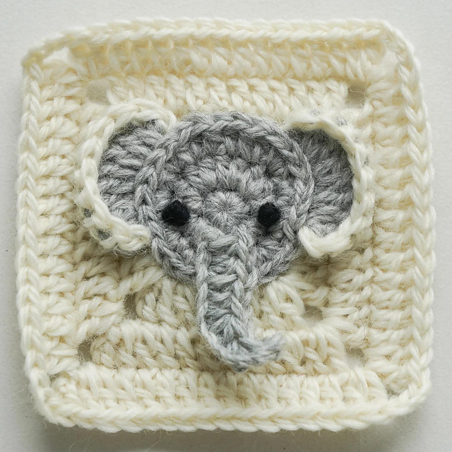 Elephant Granny Square