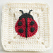 Ladybug Granny Square pattern