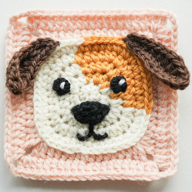 Easy Dog Granny Square