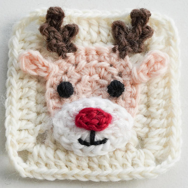 Reindeer Granny Square