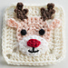 Reindeer Granny Square pattern 
