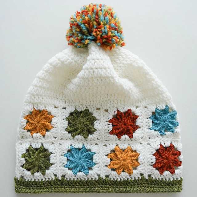 Granny Square Beanie