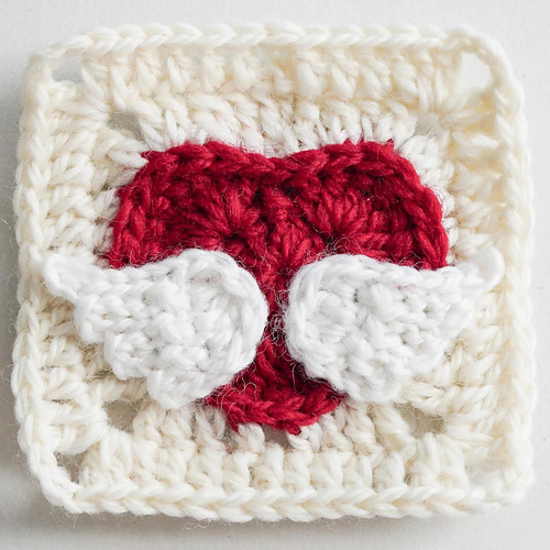 Heart with Wings Granny Square