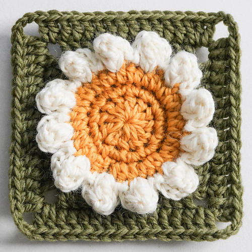 Daisy Granny Square -Shasta Daisy