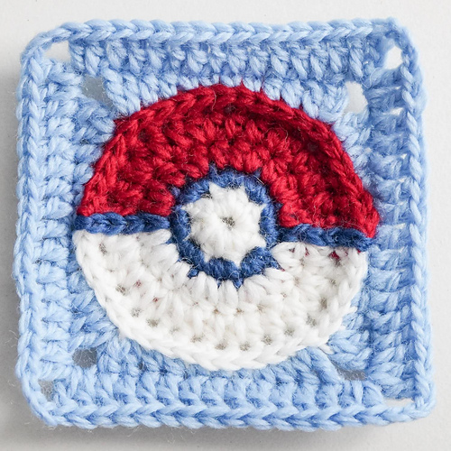 Poke Ball Granny Square