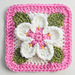 Pear Blossom Granny Square pattern