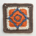 Rustic Diamond Granny Square pattern