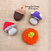 Mini Autumn Amis: Mushroom, Acorn, Pumpkin pattern