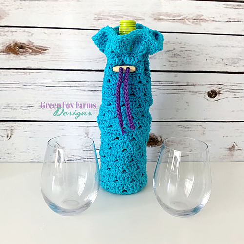 Ravelry: Sweet Stripes Wine Tote Bag pattern by Lisa M Fox