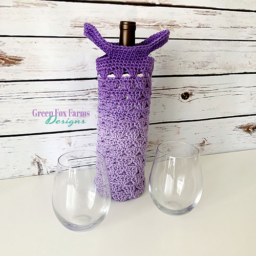 Ravelry: Sweet Stripes Wine Tote Bag pattern by Lisa M Fox