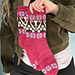 Hello Flower Socks pattern 