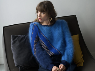 Pull Cybelle en bleu madone et marine