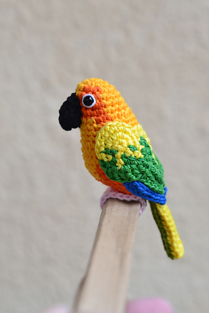 stuffed sun conure