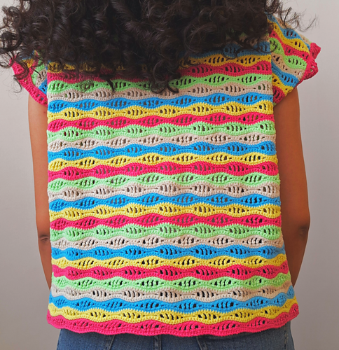 Wavy Mesh Summer Top