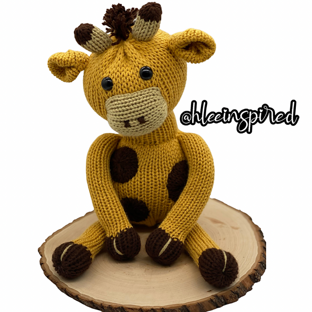 giraffe stuffed animal pattern