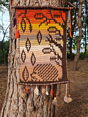 Falling leaves woodland wall hanging by Hookanory - In the woods!