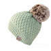 Warm beanie "Flora" pattern