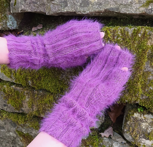 Fingerless Long Mittens