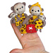 Leopards Family finger Puppets pattern 